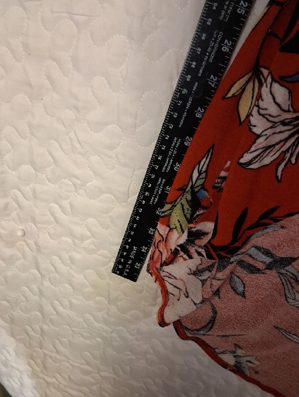 eye candy Wrap Wide Leg Floral Pants in Red Orange with Pink & Black Accents - Picture 7 of 12